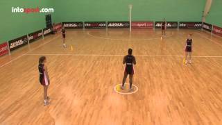 Netball Drills Attacking Movement and Passing [upl. by Ettenom803]