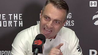 Raptors HC Darko Rajaković HEATED After Loss vs Lakers [upl. by Fatma]