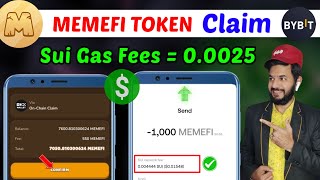 Memefi Okx MEMEFI Token Claim  Memefi Airdrop withdrawal Memefi Sui Network gas fees  Memefi [upl. by Mayne]