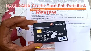 ICICI Bank Platinum Credit Card Unboxing BenefitsApply And Review Full Details GoogleZone [upl. by Eellac]