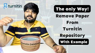 How to delete paper from Turnitin Repository [upl. by Hpsoj]