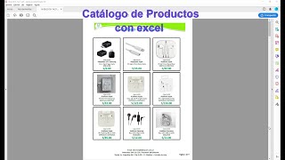 🔵🔵 Crear Catálogo de Productos automatizado con imágenes precios en excel y pdf [upl. by Karli641]