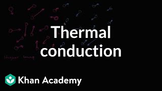 Thermal conduction  Thermodynamics  Physics  Khan Academy [upl. by Townsend]