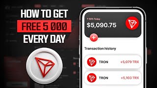 How To Get Free 5000 TRX TRON Every Day with Instant Withdrawal Easy Guide [upl. by Ylrebma165]