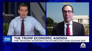 Former Treasury Secretary Mnuchin Tariffs need to be used to get counterparties back to the table [upl. by Nibbs400]