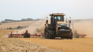 Challenger MT875E with V12 AGCO POWER pulling Horsch Cruiser 12 XL in Germany  TAKE II [upl. by Acimot]