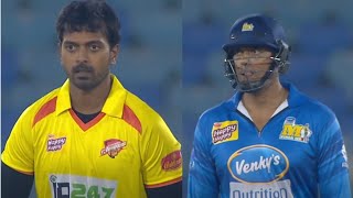 Chennai bowlers trying hard to control Mumbai batsmen  Mumbai Heroes vs Chennai Rhinos  CCL 2024 [upl. by Yniatirb]