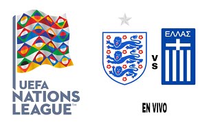 Inglaterra 12 Grecia en vivo Liga De Las Naciones De La UEFA [upl. by Ertnom]