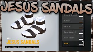 HOW TO MAKE Jesus Sandals IN NBA 2K21 NBA 2K21 Shoe Creator [upl. by Killen625]