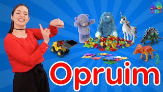 Opruim Liedjie  Afrikaanse Liedjies vir Kinders  Opvoedkundige Videos vir Kleuters [upl. by Austen]