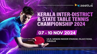 Day 4  Table 1  KERALA INTERDISTRICT amp STATE TABLE TENNIS CHAMPIONSHIP 2024 [upl. by Mckay538]