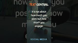 Social Media  Text Central shorts [upl. by Mikkel]