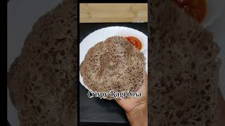 Crispy Ragi dosa recipe ✨ easy breakfast recipe l Finger millet ldosa foodeasy ragidosashorts [upl. by Cointon]