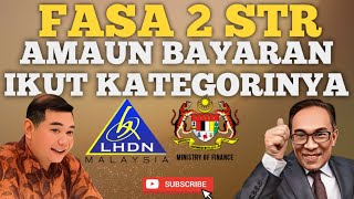 AMAUN ANGGARAN STR FASA 2 IKUT PENDAPATAN DAN BILANAK [upl. by Iliram]