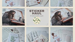 Sticker planner haul ft Stick with Kate October 2024 [upl. by Haelhsa399]