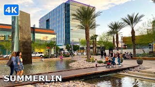 4K Walking Tour of Downtown Summerlin Las Vegas Nevada [upl. by Lindley]