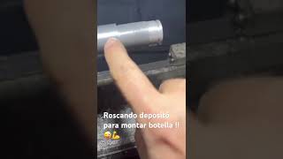 Cortamos y roscamos el deposito del Foster 290 para montar botella 💪😉 [upl. by Swift10]