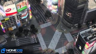 3D Model Shibuya City in Tokyo Japan by NoneCG Now Available on CGRIVERCOM  渋谷区 [upl. by Maddie29]