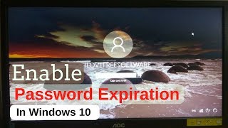 How To Enable Password Expiration In Windows 10 [upl. by Ihtac]