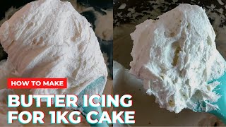 Perfectly Smooth and Deliciously Creamy Buttercream Frosting Recipe for a 1kg Cake [upl. by Shalne]