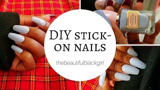 DIY stickon nails [upl. by Nettie]