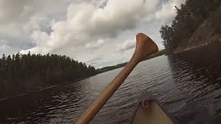 Paddling  Angleworm Lake from BWCA Entry Point 20 portage to the Home Lake portage in the BWCA [upl. by Lladnarc]