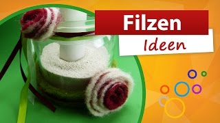 Filzen Ideen  Raumdeko Basteln mit Filz [upl. by Azarcon]