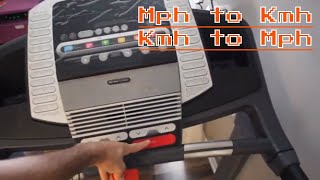 Como Cambiar de Millas a Kilometros en Caminadora Proform Performance 600 Treadmill [upl. by Acherman]