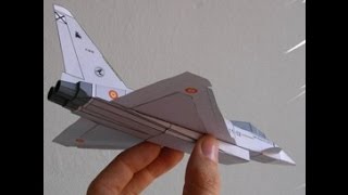 Eurofighter Paper Airplane 3D model [upl. by Anitrak]