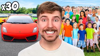 30 Lamborghinis vs 10000 People [upl. by Adlee]