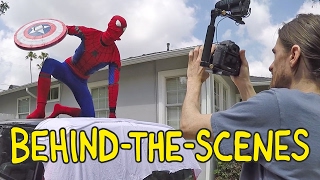 SpiderMan Homecoming  Homemade Movies Behind the Scenes [upl. by Anatlus]