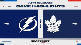 NHL Game 1 Highlights  Lightning vs Maple Leafs  April 18 2023 [upl. by Mahon]