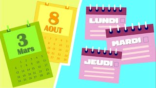 JOURS de la semaine et MOIS de lannée 📅  Compilation  Apprenez tout en vous amusant 🌟 [upl. by Asirehc]