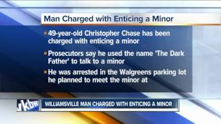 Williamsville man charged with enticement of a minor [upl. by Engel]