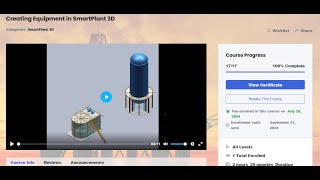 About Video Streaming Course Creating Equipment in SmartPlant 3D [upl. by Wendelina]