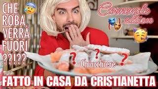 PROVO A CUCINARE LE CHIACCHIERE PER CARNEVALE 🎭  FATTO IN CASA DA CRISTIANETTA 52366 [upl. by Yrrab]