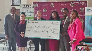 Molina Healthcare donates 10K to Simmons College [upl. by Airan212]