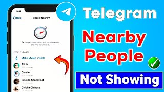 Fixed Telegram People Nearby Not Showing  Telegram People Nearby Option Not Showing [upl. by Ayela208]