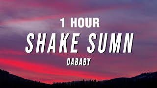 1 HOUR DaBaby  SHAKE SUMN Lyrics [upl. by Ecirtam]