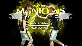 Best Doubles Badminton Pair on Earth  Best of Kevin Sanjaya amp Marcus Gideon 2018  Rallies amp Skills [upl. by Marigolde21]