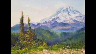 Pastel Painting Lesson  Mountains [upl. by Gudrin]