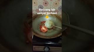 Masakan sederhana  tumbuk daun ubi sambal terasi ikan senangin goreng [upl. by Camus]