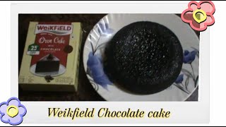 Quick birthday cake recipe Weikfield Chocolate cake  Eggless cake [upl. by Butler]