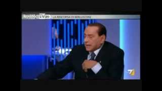 Esclusivo Berlusconi rutta in diretta nello studio della Lilly Gruber [upl. by Dumanian]