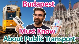 EVERYTHING about BUDAPEST PUBLIC TRANSPORT you MUST KNOW  Hungary Travel Guide [upl. by Yllah]