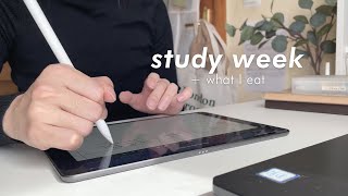 study vlog  what I eat in a week college student daily life [upl. by Novonod668]