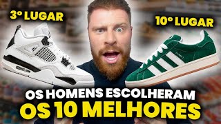 Os 10 MELHORES TÊNIS da Atualidade  Pesquisa com 335 Homens  Sneakers Masculinos [upl. by Helman23]