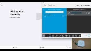 Setting up Philips Hue in Crestron Home [upl. by Weissmann]