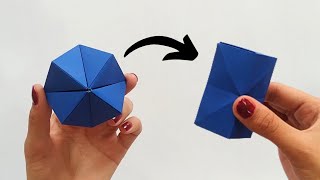 Best antistress transformer antistress paper toycool origami transformation cube [upl. by Gustav]