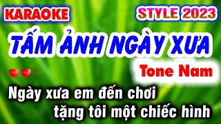 Karaoke TẤM ẢNH NGÀY XƯA  Tone Nam 2023  Karaoke Nhạc Sống 9669 KLA NEW [upl. by Suedaht]